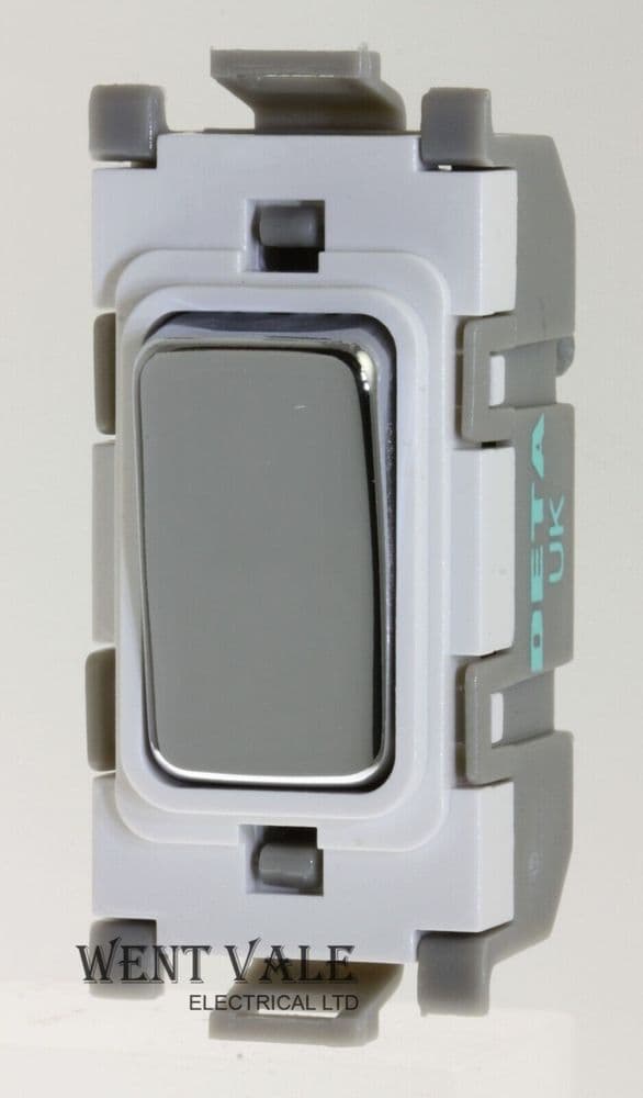 Deta Grid Switch - G3514CHW - 20a D/Pole Grid Switch Module with Chrome ...