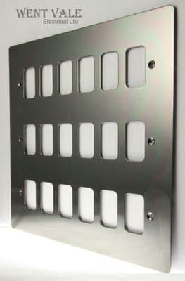 Deta Gridswitch - G3319BN - Flatplate 18 Module Grid Switch Front Plate New