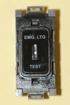 Deta Gridswitch - G3536BK - 20a Two Way Grid Key Switch Module Emg Lt Test New