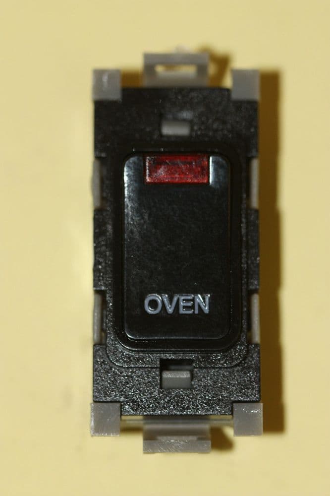 Deta Gridswitch G3571BK Black 20a Double Pole Grid Switch Module