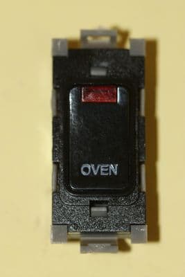 Deta Gridswitch - G3571BK - Black 20a Double Pole Grid Switch Module Oven New