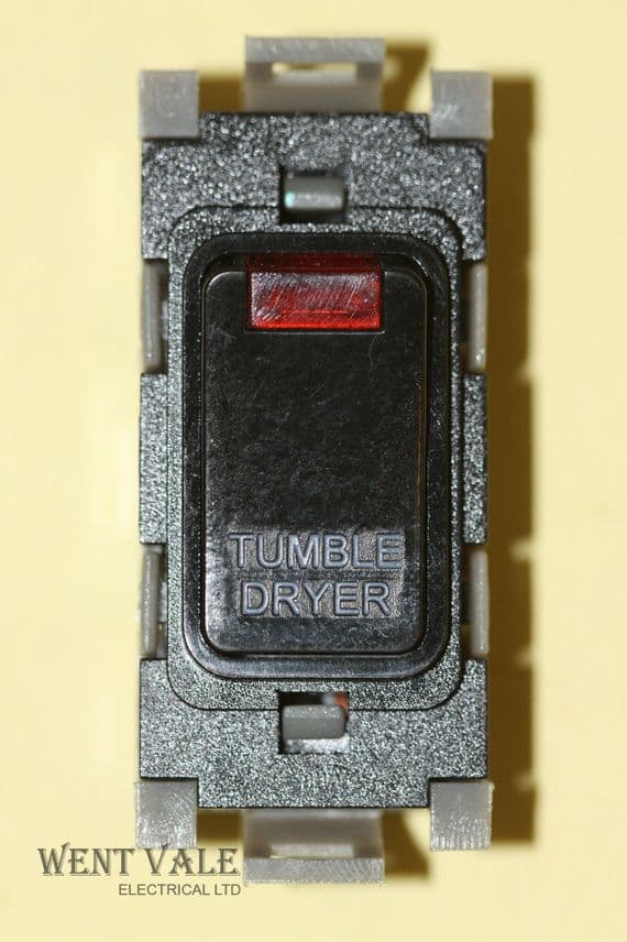 Deta Gridswitch - G3575BK - 20a Double Pole Grid Switch Module Tumble ...