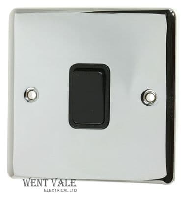Deta Vimark Evo - VE1390CHB - 20a Double Pole Switch In Polished Chrome