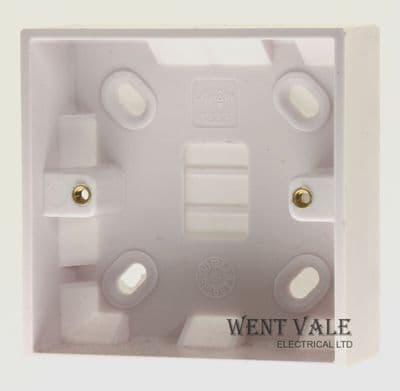 Deta Vimark - V1222 - 33mm Deep Moulded Surface Single Socket Box/Pattress New