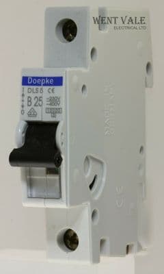Doepke DLS 5 B25 - 25a Type B Single Pole MCB Used