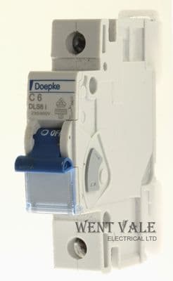 Doepke DLS 6i/C6 - 6a Type C Single Pole MCB Unused