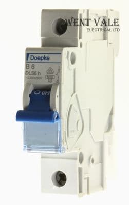 Doepke DLS6 h B6 - 6a Type B Single Pole MCB Used