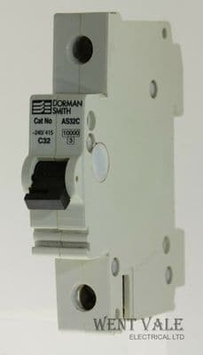 Dorman Smith Load Limiter - AS32C - 32a Type C Single Pole MCB Used