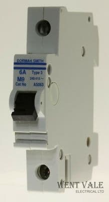 Dorman Smith Loadlimiter - AS063 - 6a Type 3 Single Pole MCB Used