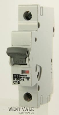 Dorman Smith Loadlimiter - K1PC16 - 16a Type C Single Pole MCB Used (1)