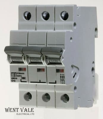 Dorman Smith Loadlimiter - K3PD10 - 10a Type D Triple Pole MCB Used