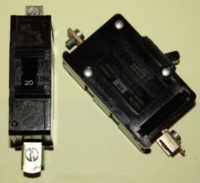 Dorman Smith Loadmaster Range - 20a Type 1 Single Pole MCB Used