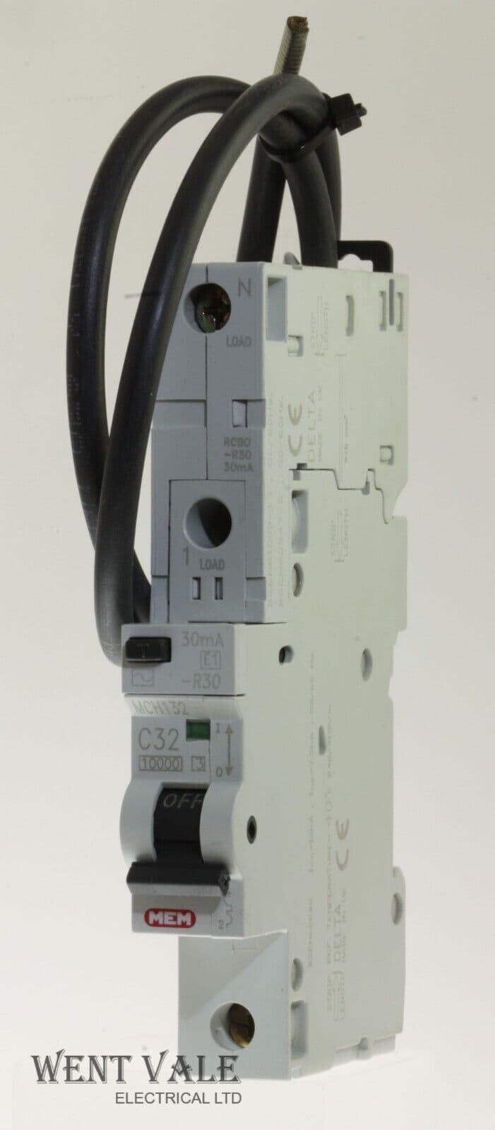 Eaton/MEM Memshield 2 - MBH132R30 32a 30mA Type B S/Pole MCB MR30 Field ...