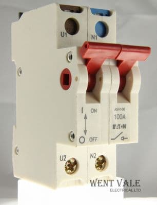 Eaton Memera 2000 - ASN100 - 100a Double Pole Switch Disconnector Used