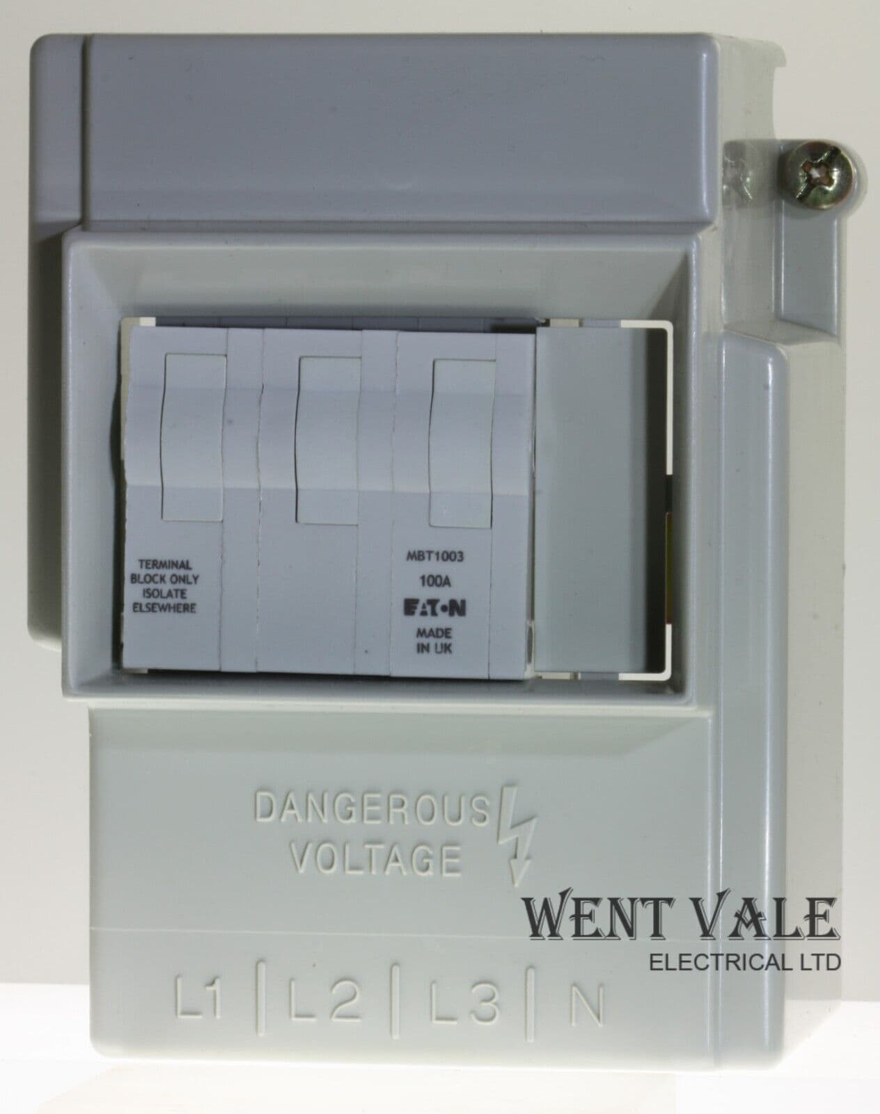 Terminal Incomer Panel Eaton Memshield 2 - BMBT1003 - 100a 3 Pole Incomer Kit for Terminal Block