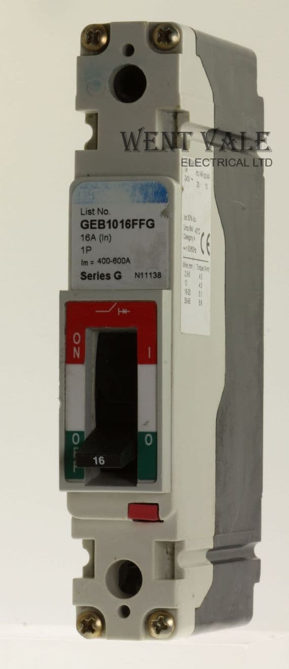 Eaton Series G - GEB1016FFG - 16a Single Pole G Frame MCCB