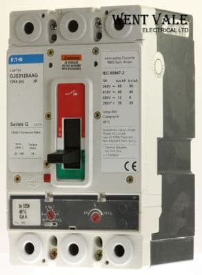 Eaton Series G - GJS3125AAG - 125a Adjustable Triple Pole MCCB with Digitrip RMS 310 New