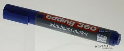 Edding 360 BLUE Whiteboard Board Marker Pen - Dry Wipeable 1.5-3 mm Bullet Nib