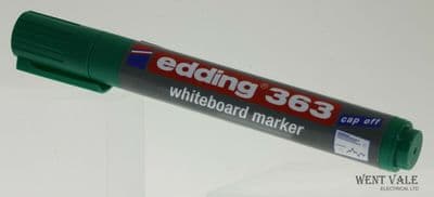 Edding 363 GREEN Whiteboard Board Marker Pen - Dry Wipeable 1-5 mm Chisel Nib