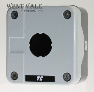 Europa Components - RC1P - Empty Control Station Box and Cover with 22.5mm Hole