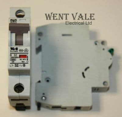 F&G/Moeller - L7-32/1/B - 32a Type B Single Pole MCB Used