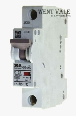 F & G/Moeller - L7-32/1/C - 32a Type C Single Pole MCB Used