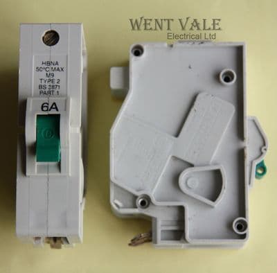 Federal Electric - HBNA1P06 - 6a Type 2 Single Pole MCB Used