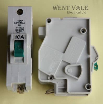 Federal Electric - HBNA1P10 - 10a Type 2 Single Pole MCB Used