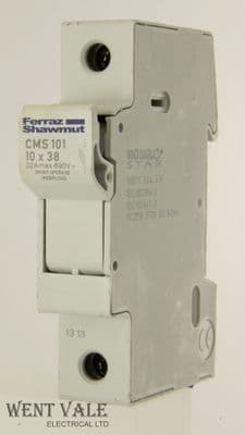 Ferraz Shawmut Modulo Star - CMS101 - 10 x 38 32amp (max) Cartridge Fuse Holder