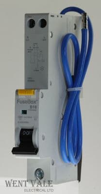 FuseBox RT061630B - 16a 30mA Type C Single Pole AC Type RCBO New