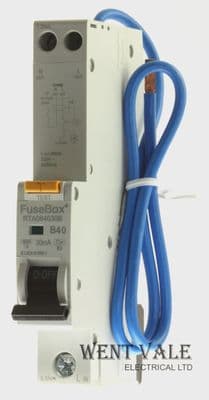 FuseBox RTA064030B - 40a 30mA Type B Single Pole Class A RCBO Unused