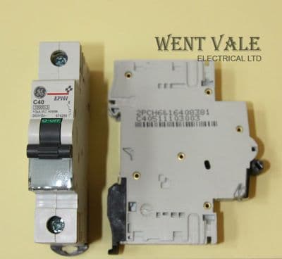 GE Elfa Plus - EP101C40  - 40a Type C Single Pole MCB Un-used