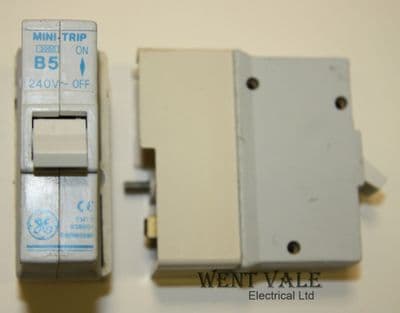 GE Mini-Trip SMT5 - 5a Type 2 Plug-in Single Pole MCB Used
