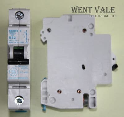 GE Series E - 32a Type B Single Pole MCB Used