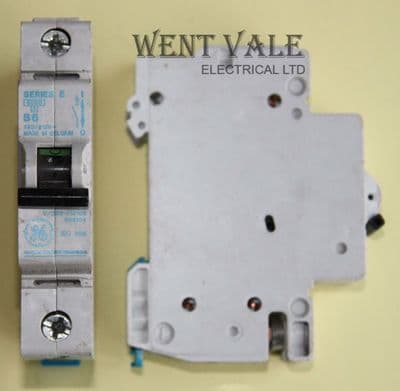 GE Series E - 6a Type B Single Pole MCB Used