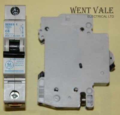 GE Series E - V/099-004106-628004 - 6a Type C Single Pole MCB Used