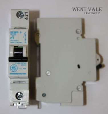 GE Series G-V/099-007101 629101 - 1a Type C Single Pole MCB Used
