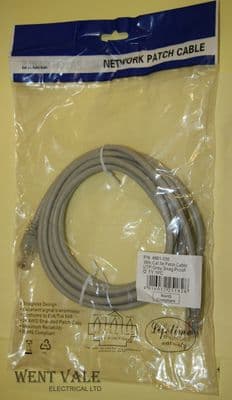 Generic 3 Meter Grey UTP Snag-less Network Patch Cable Cat 5e RJ45-RJ45 New in Packet