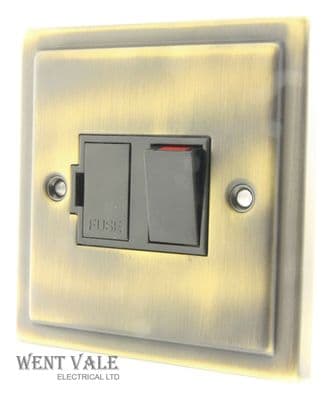 GET Decor Range - 888665 - Brushed Bronze Effect 13a Switch Fused Spur New