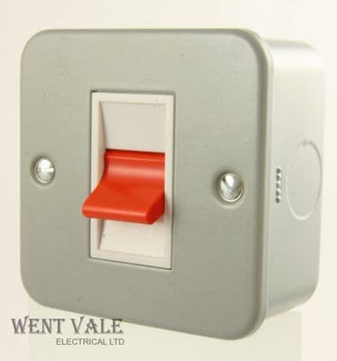 GET Exclusive Metalclad - GMCS45S - 45a  1 Gang Double Pole Switch New