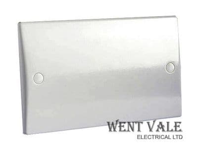 GET/Schneider - GU8020 - Ultimate Slim Line Two Gang Moulded Blank Plate New