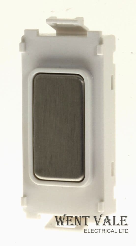 GET Ultimate Grid - GUGBWSS - Grid Switch Blank Module with Brushed ...