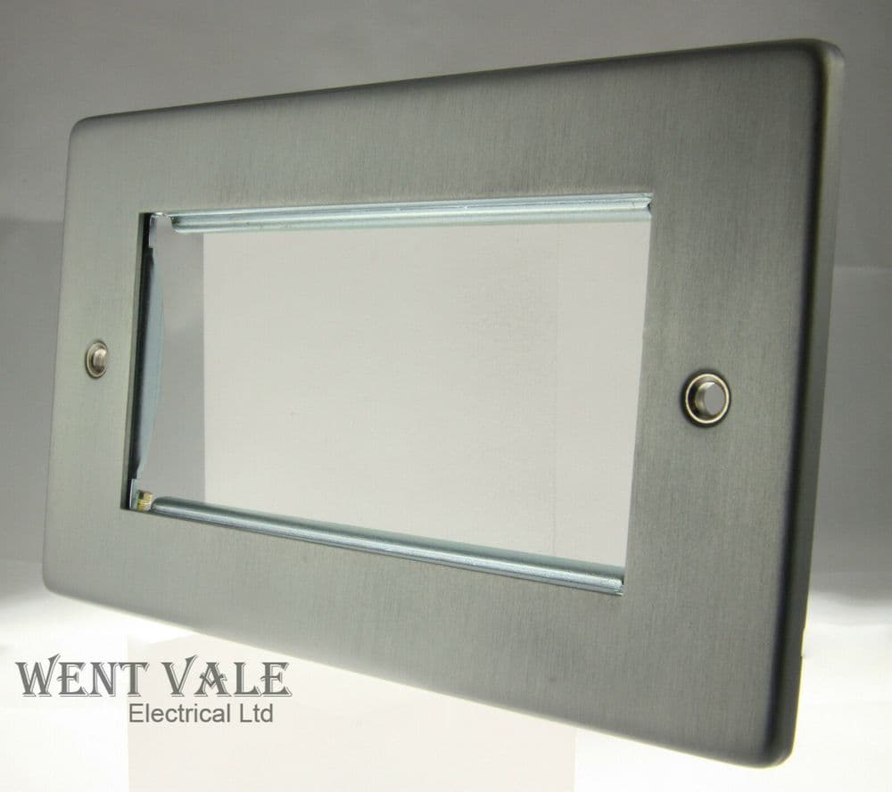 GET Ultimate Low Profile Flat Plate - GU8580BC - 2 Gang Module 50 x 50 ...