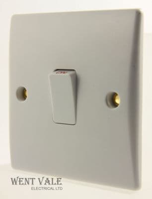 GET Ultimate Slimline - GU2010 - White Moulded 20ax Double Pole Switch New