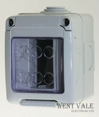 Gewiss GW 27 041 IP55 Grey Polycarbonate Modular 1g Enclosure for System Devices