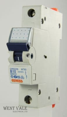 Gewiss Series 90 - MT60 GW 92 206 - 10a Type B Single Pole MCB New