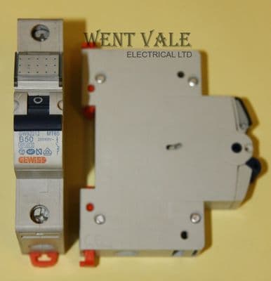 Gewiss Series 90 - MT60 GW 92 212 - 50a Type B Single Pole MCB New