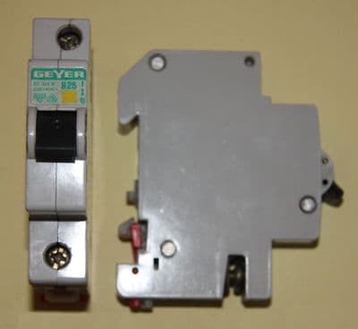Geyer - EC 125 B - 25a Type B Single Pole MCB Used