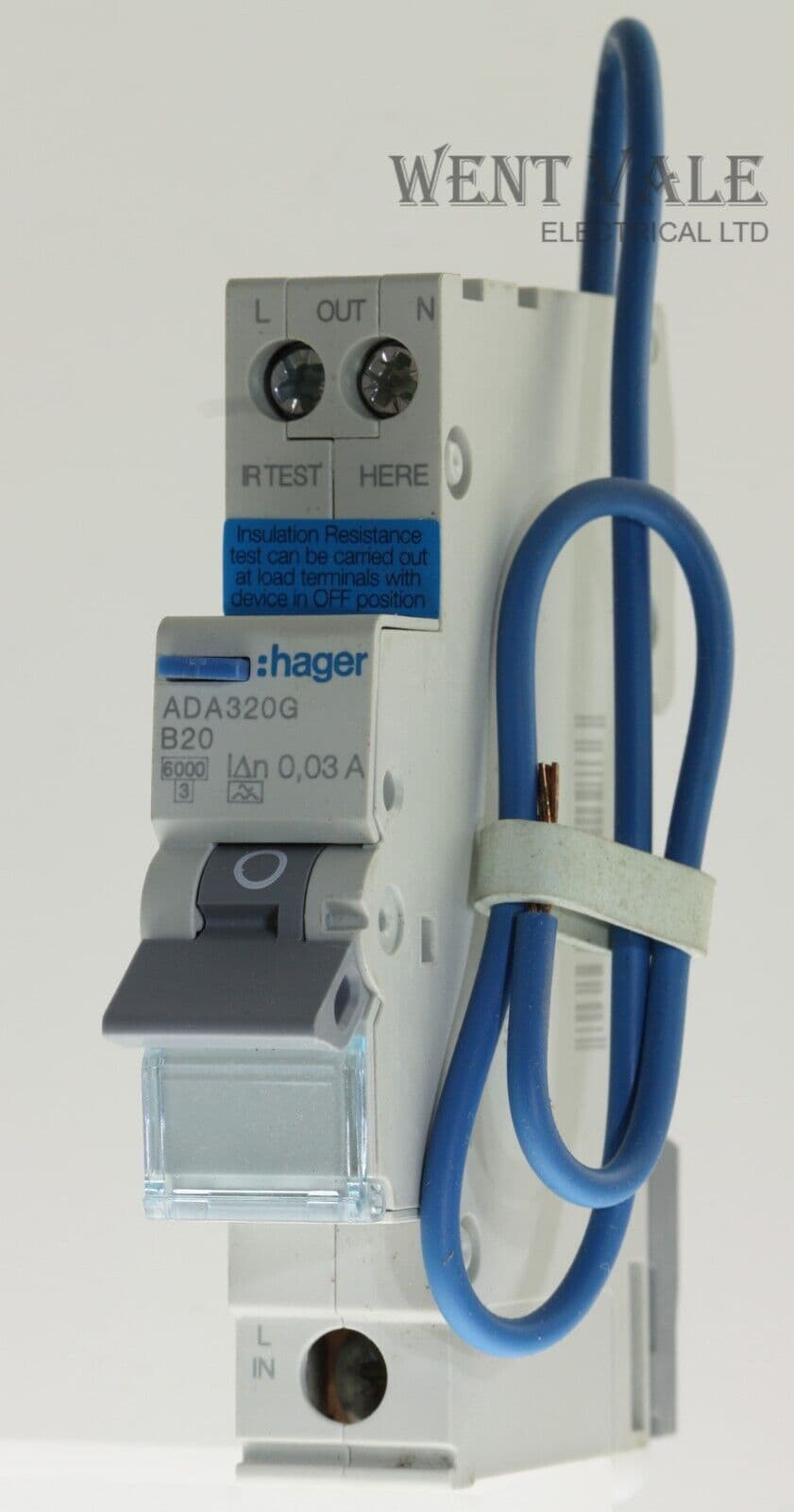Hager - ADA320G - 20a 30mA Type C Single Pole A Type RCBO New
