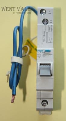 Hager ADN116 - 16a 30mA AC Type B Single Pole RCBO New